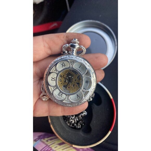 Kansas City Railroad Pocket Watch In Tin - Picture 5 of 9